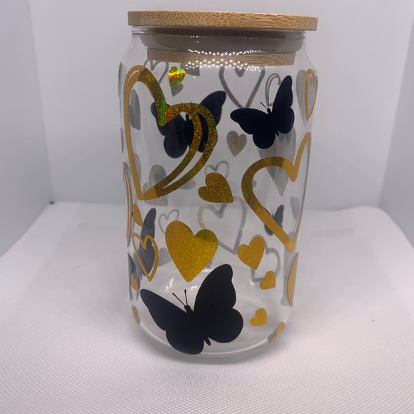 Butterfly and heart can cup - Picture 1 of 1
